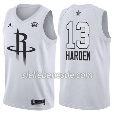 Herren NBA Houston Rockets Trikot James Harden 13 2018 All-Star Jordan Brand Weiß Swingman